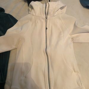 white lulu lemon zip up